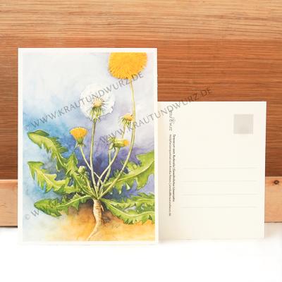 Postkarte - Gewöhnlicher Löwenzahn
